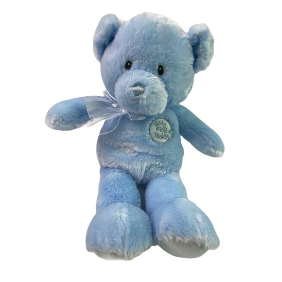 Gund Baby My First Teddy Bear Plush Stuffed Animal Light Pastel Blue 14" Soft - Picture 1 of 6